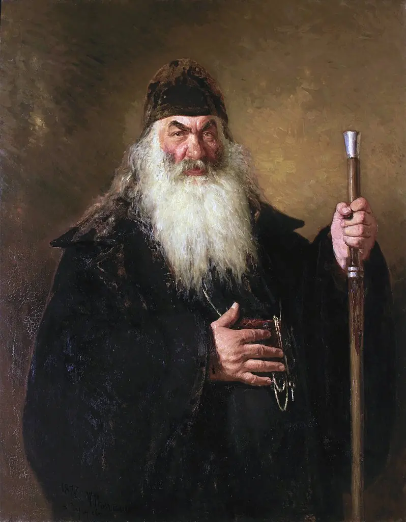 Portrait of An Archdeacon, by Ilya Repin, oil, 1889