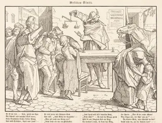 Auch ein Todtentanz III, by Alfred Rethel, ink, 1849