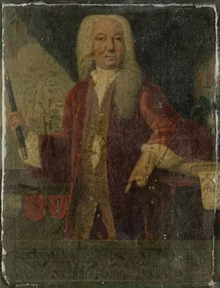 Portrait of Adriaan Valckenier (1695-1751), Gouverneur-generaal (1737-41), by Theodorus Justinus Rheen, oil
