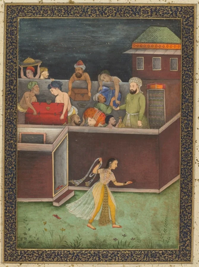 A House Burgled at Night, detail