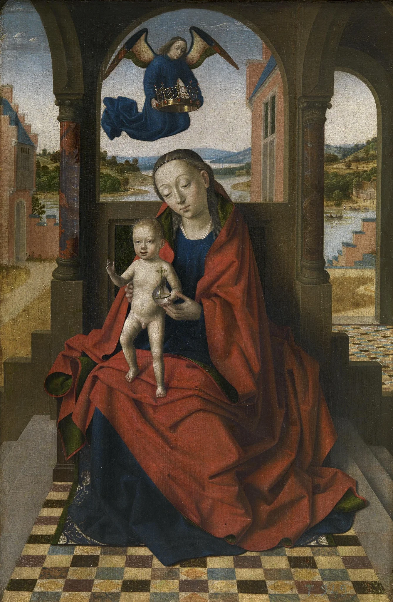 The Virgin and the Child, detail