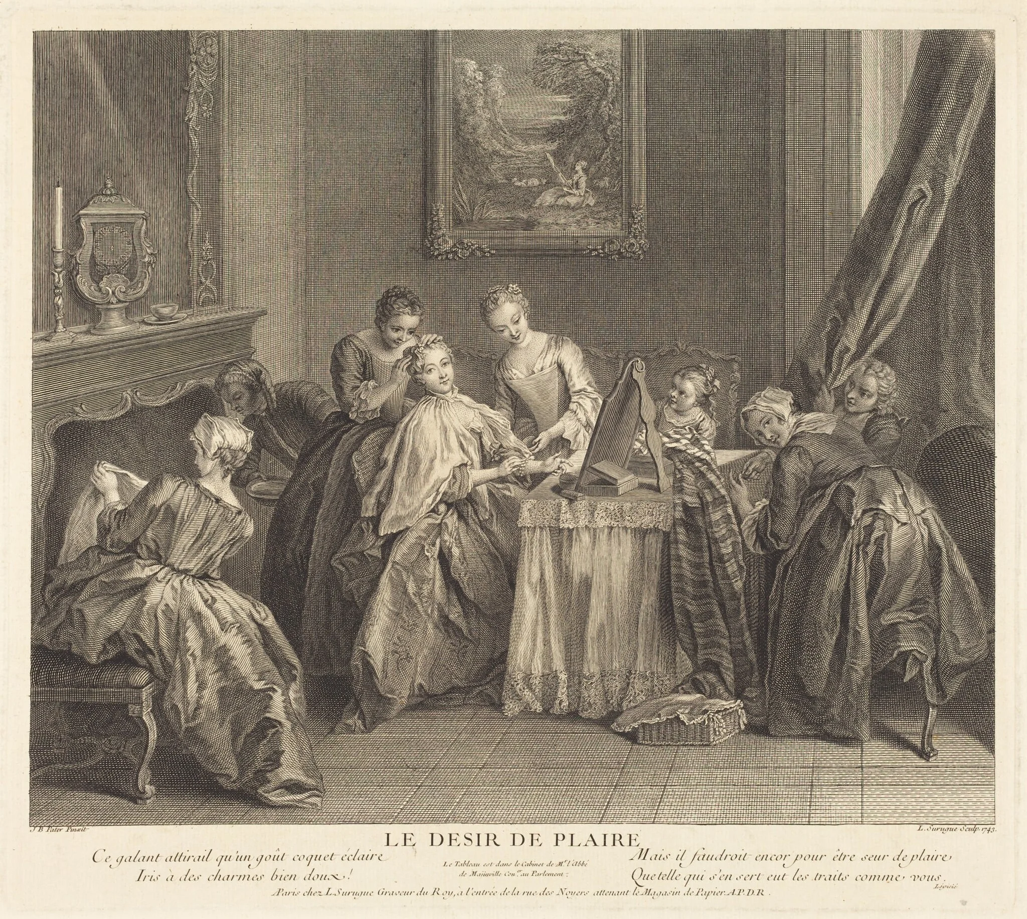 Le desir de plaire, detail