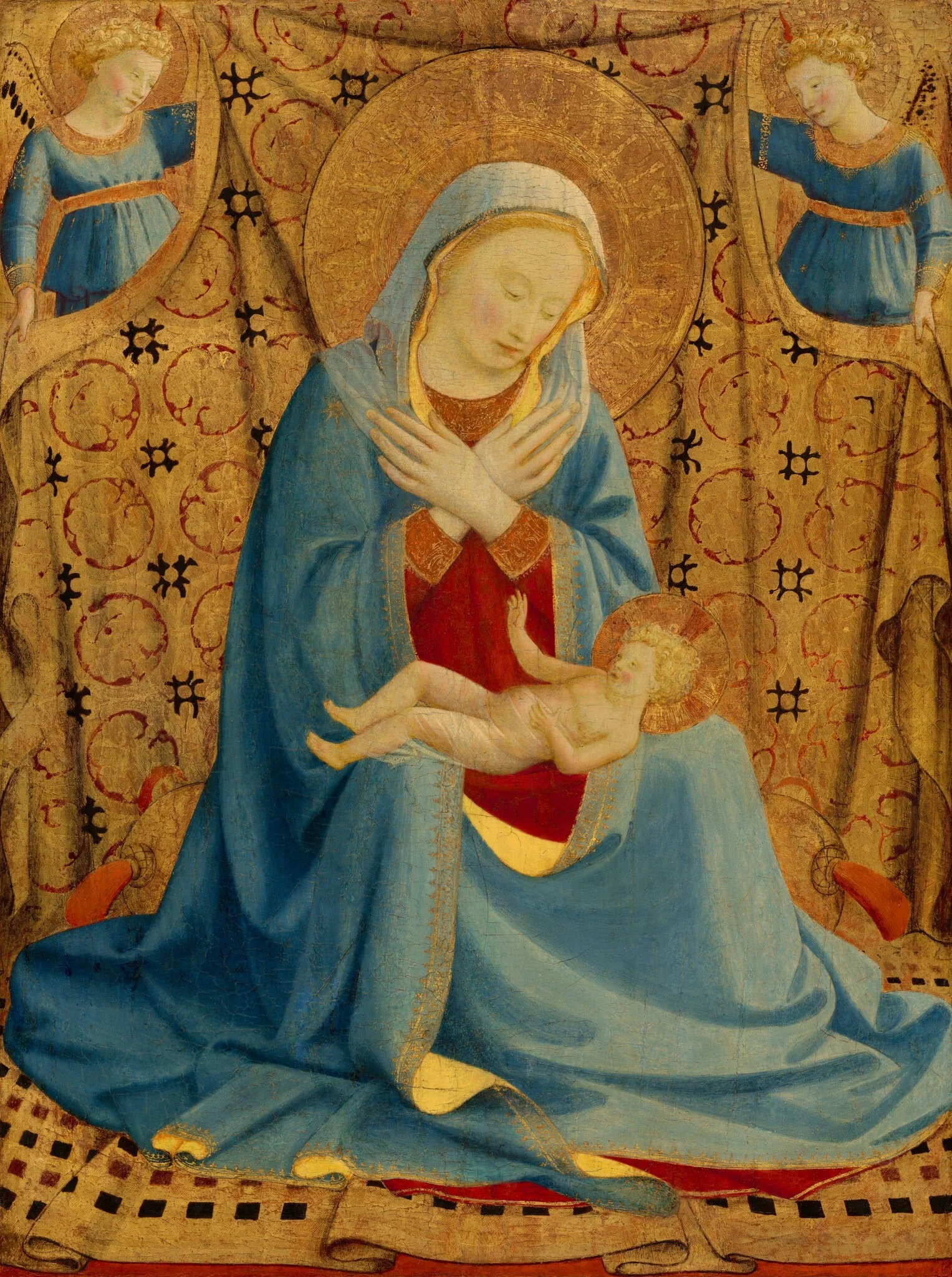 The Madonna of Humility, detail