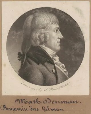 Benjamin Ives Gilman, by Charles B. J. Févret de Saint-Mémin, ink, 1801