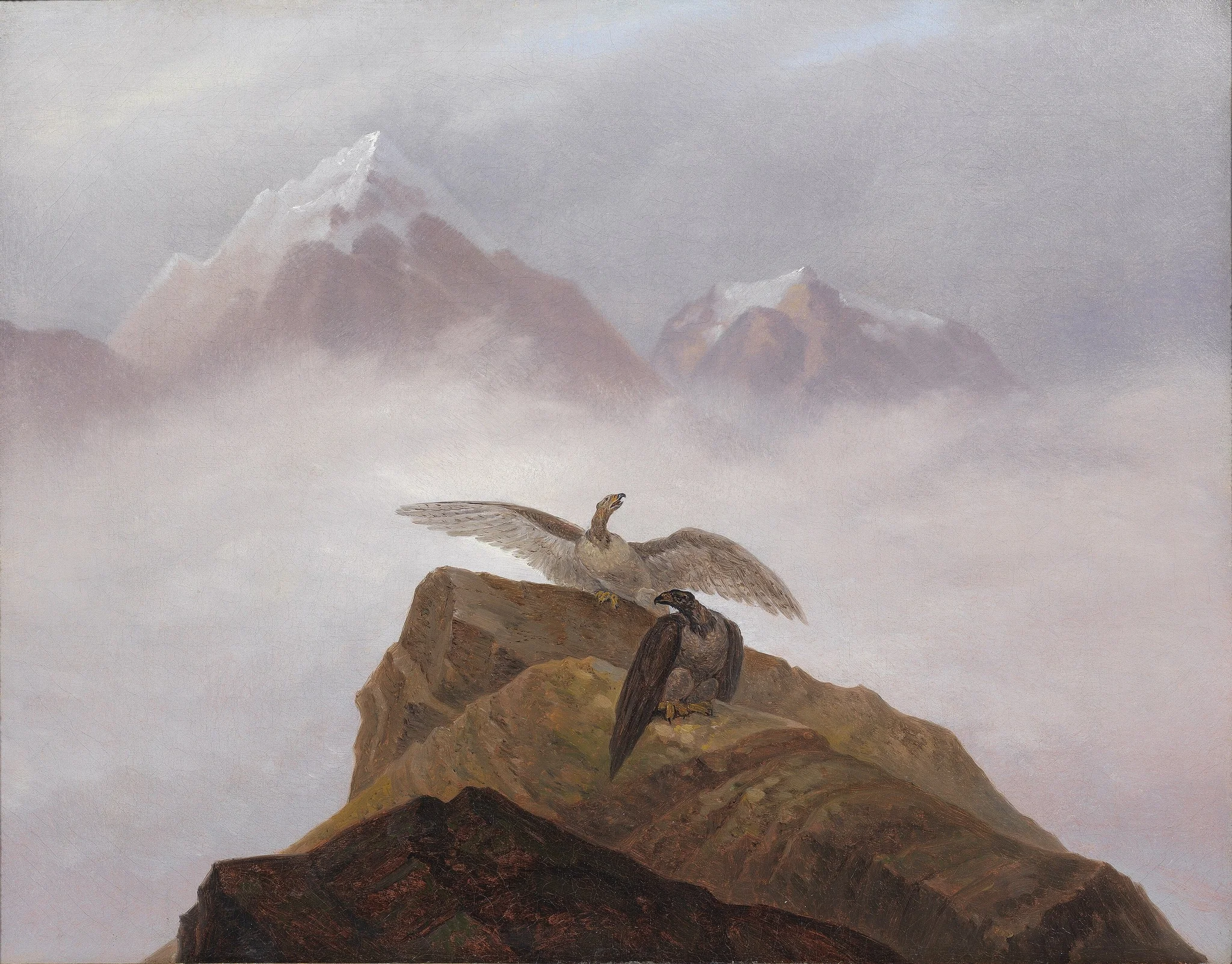 Fantasy of the Alps, detail