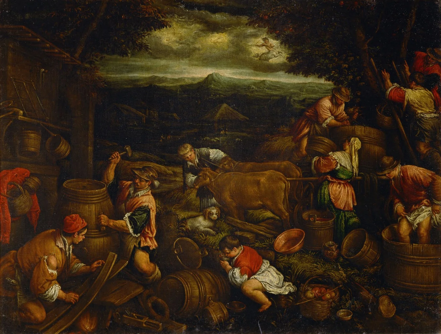 Allegory of Autumn, detail