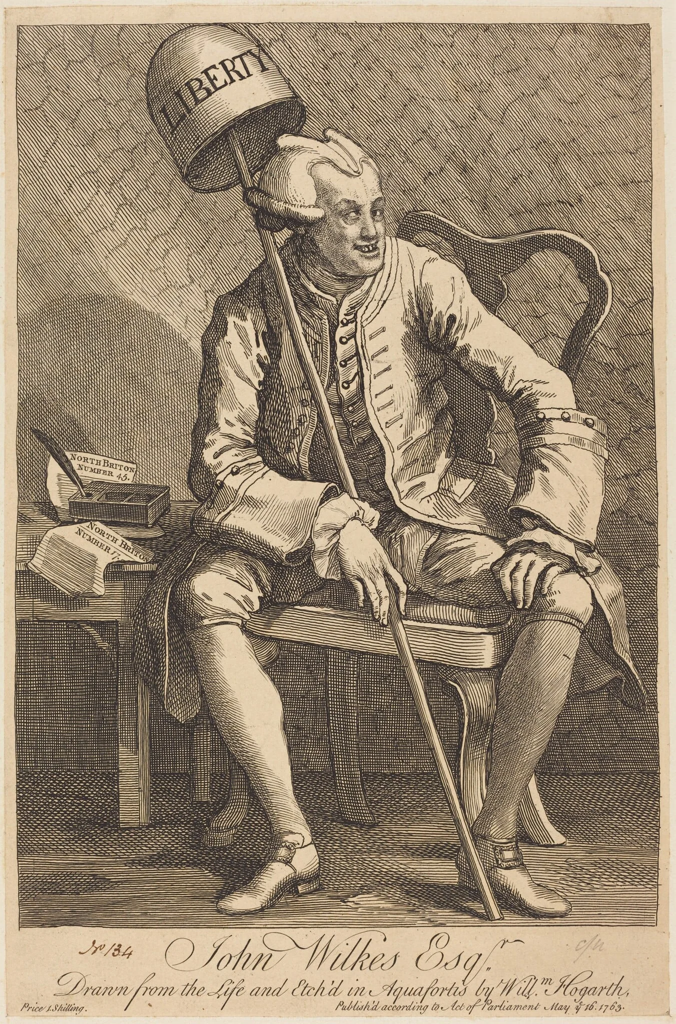 John Wilkes Esq., detail