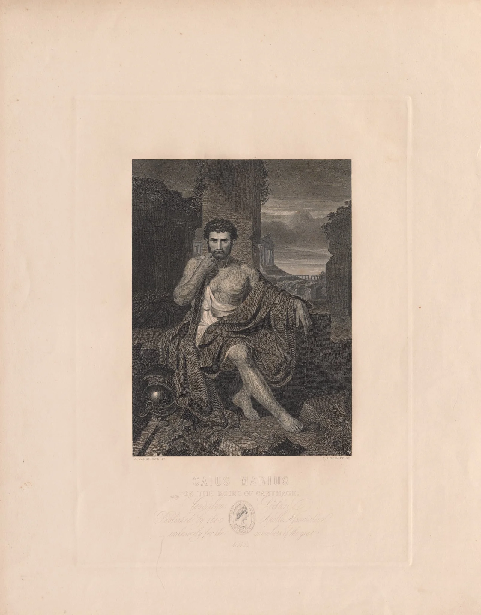 Caius Marius on the Ruins of Carthage, detail