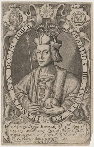 King Edward IV, by Renold Elstrack, ink, 1598