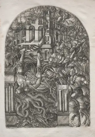 The Apocalypse:  The Fall of Babylon, by Jean Duvet, 1551
