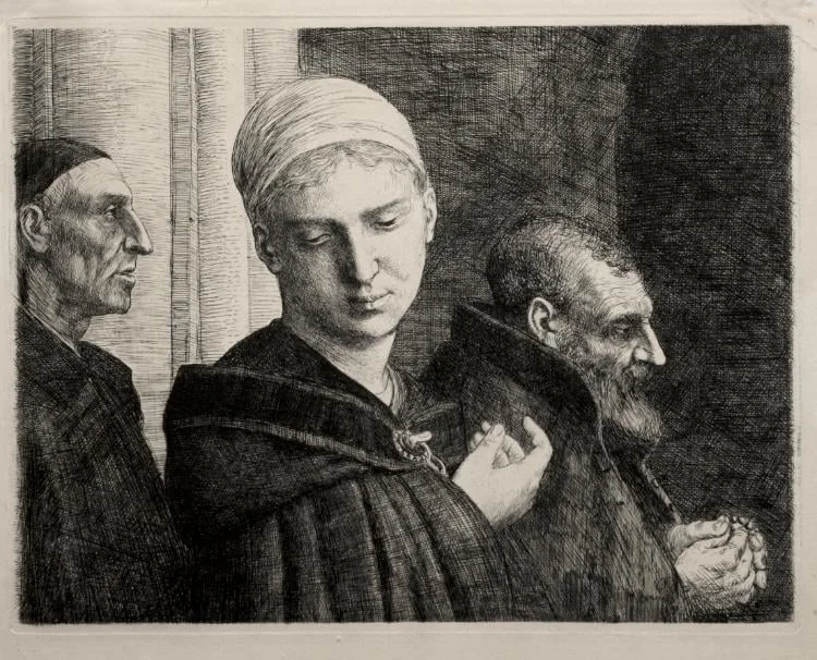 The Baptism, detail