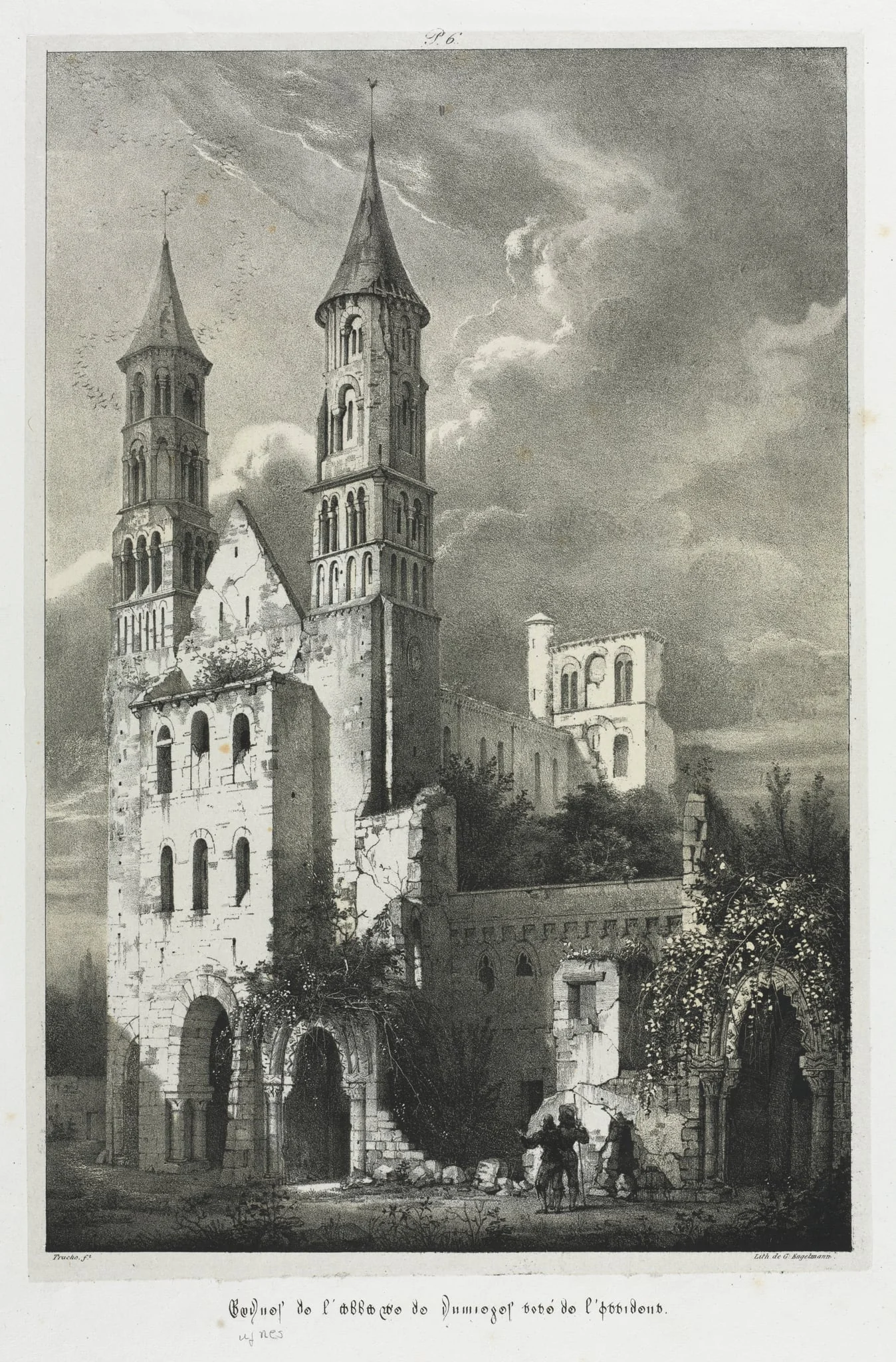 Ruins of the Abbey of Jumièges, detail