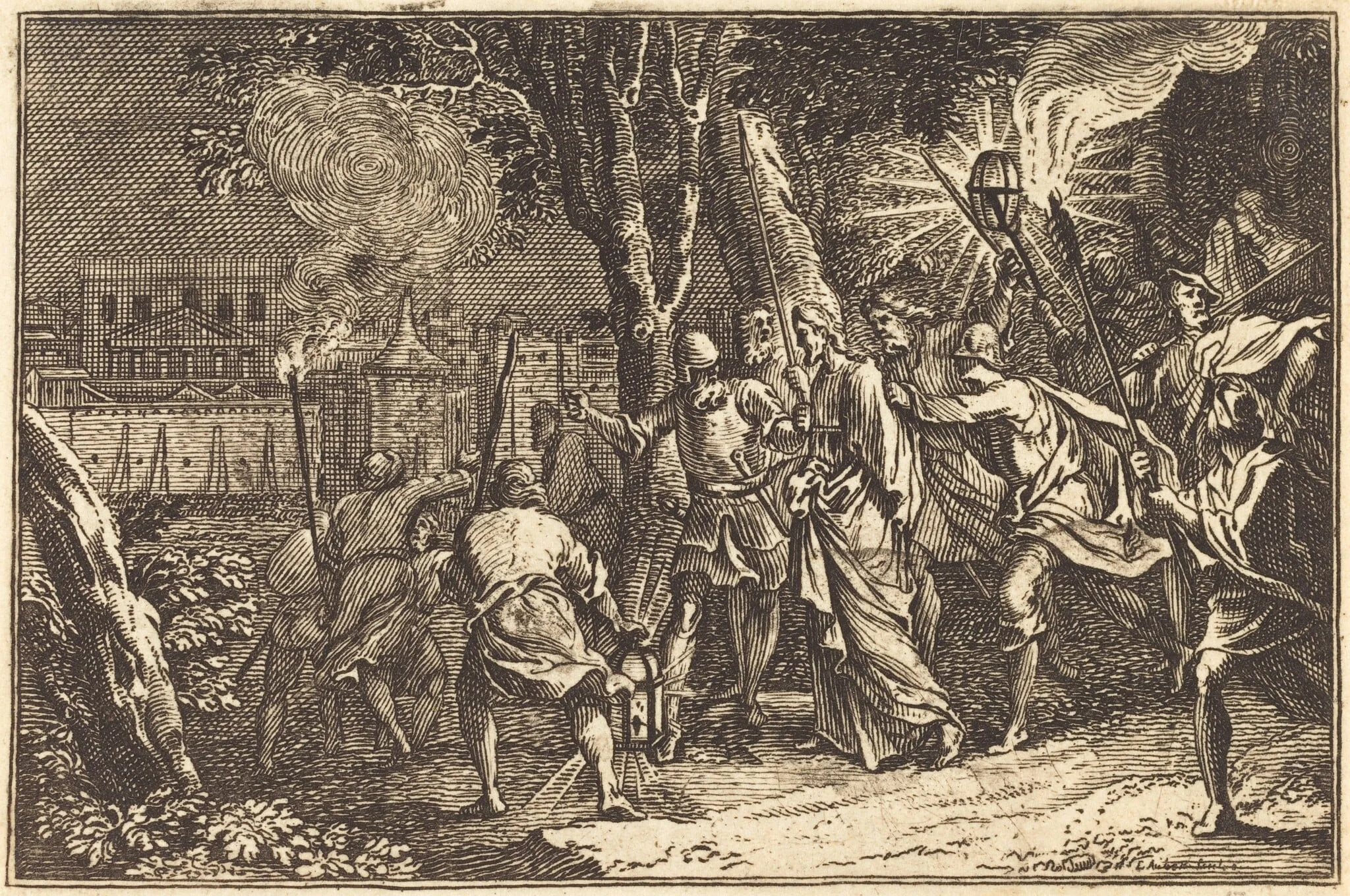 The Arrest of Christ, detail