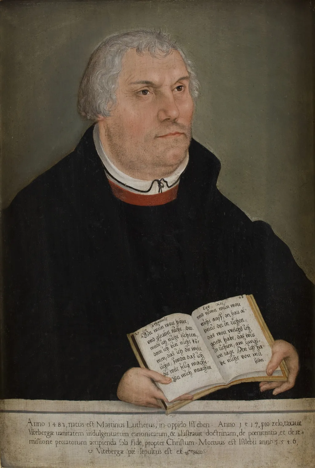 Portrait of Martin Luther (1483–1586), by Lucas Cranach the Elder, oil