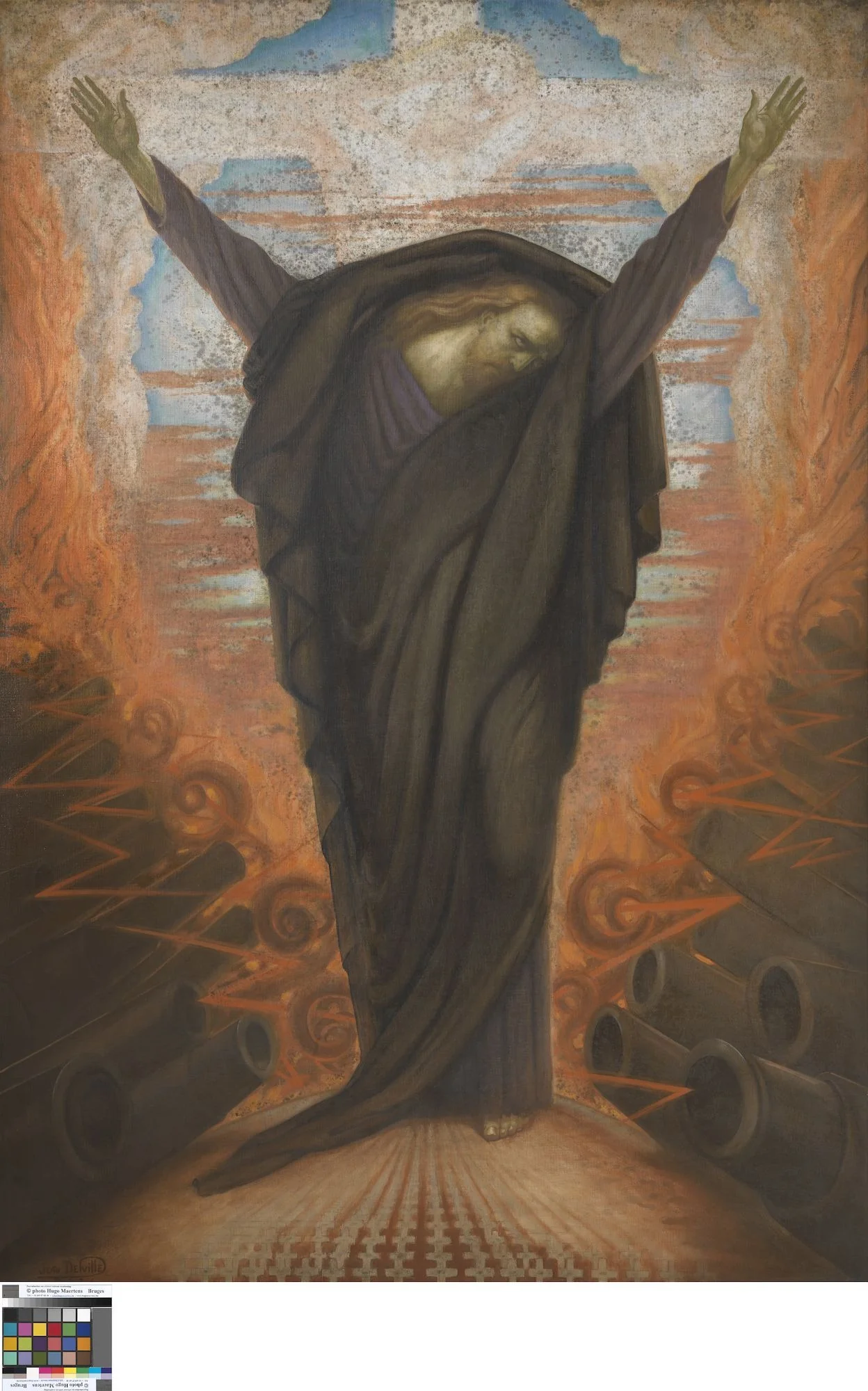 Oorlog (Le Christ en deuil), detail