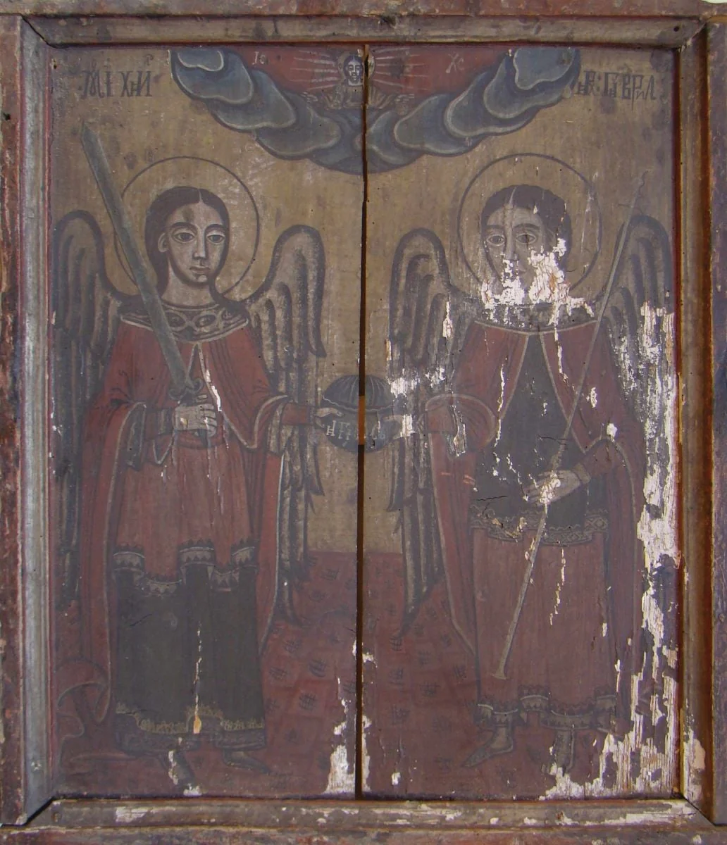 Arhanghelii Mihail și Gavriil, detail