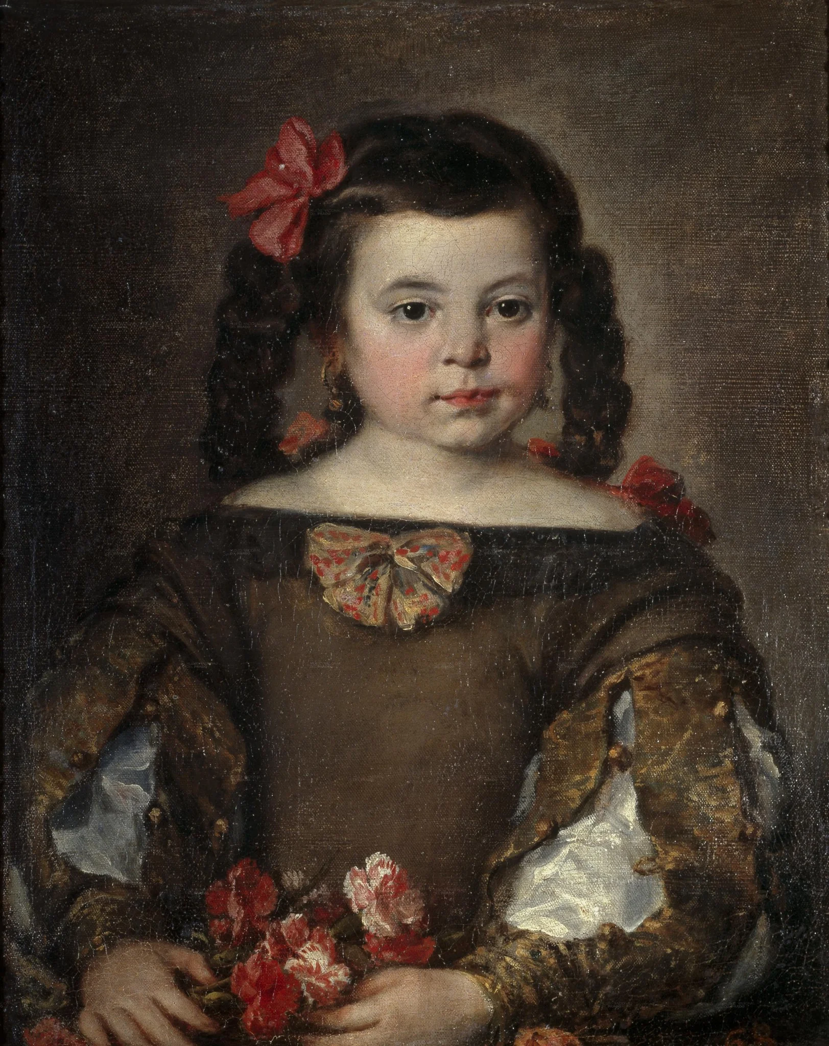 Portrait of a Young Girl, detail