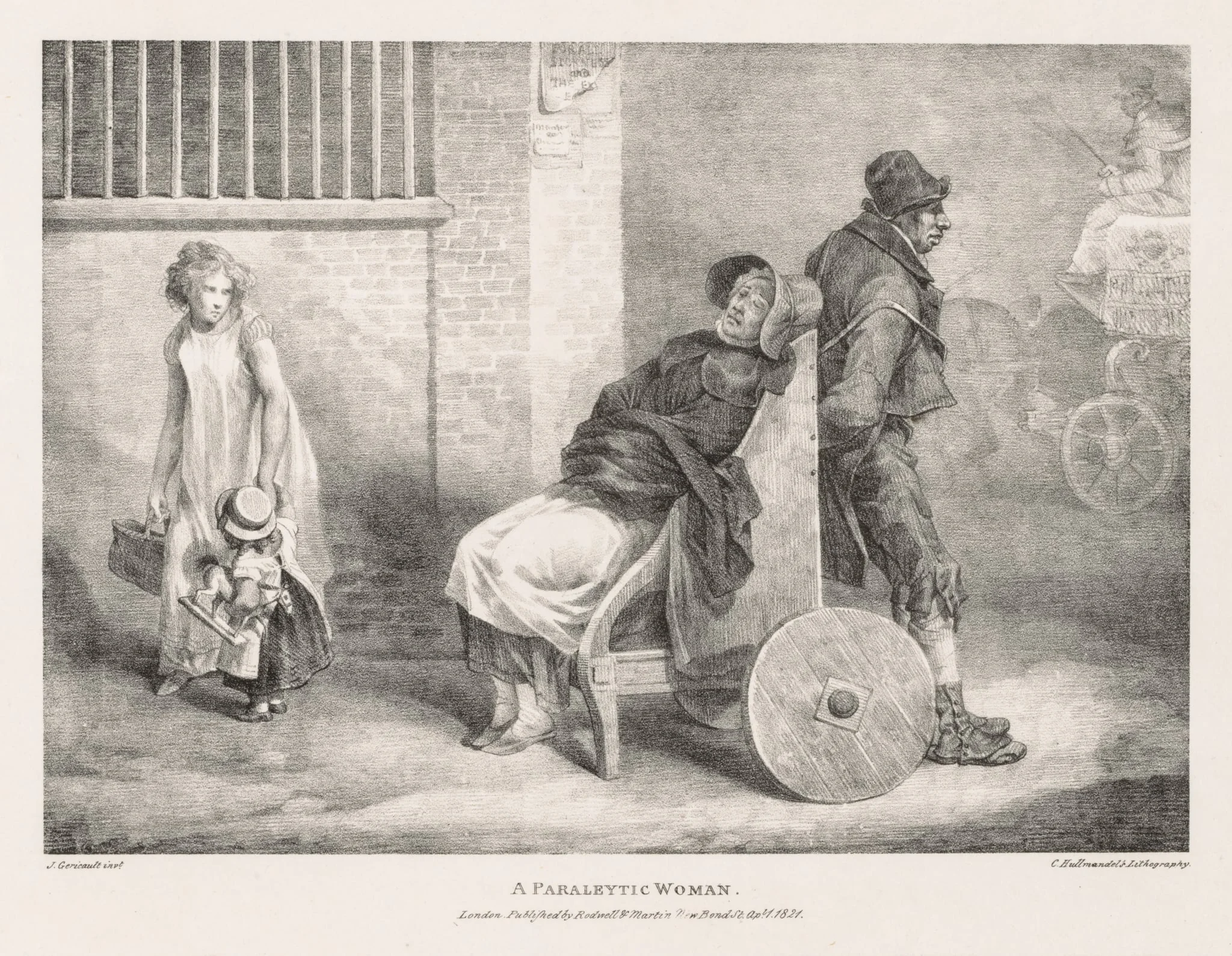 Various Subjects Drawn from Life and on Stone: A Paraleytic Woman, detail