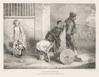 Various Subjects Drawn from Life and on Stone:  A Paraleytic Woman, by Théodore Géricault, 1821