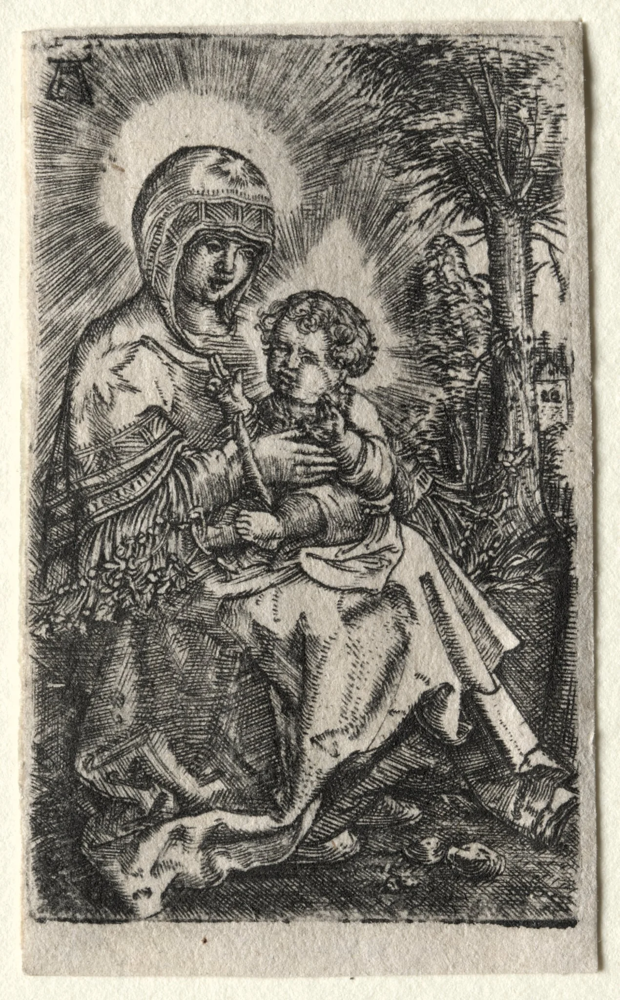 The Beautiful Virgin of Ratisbon in a Landscape, detail