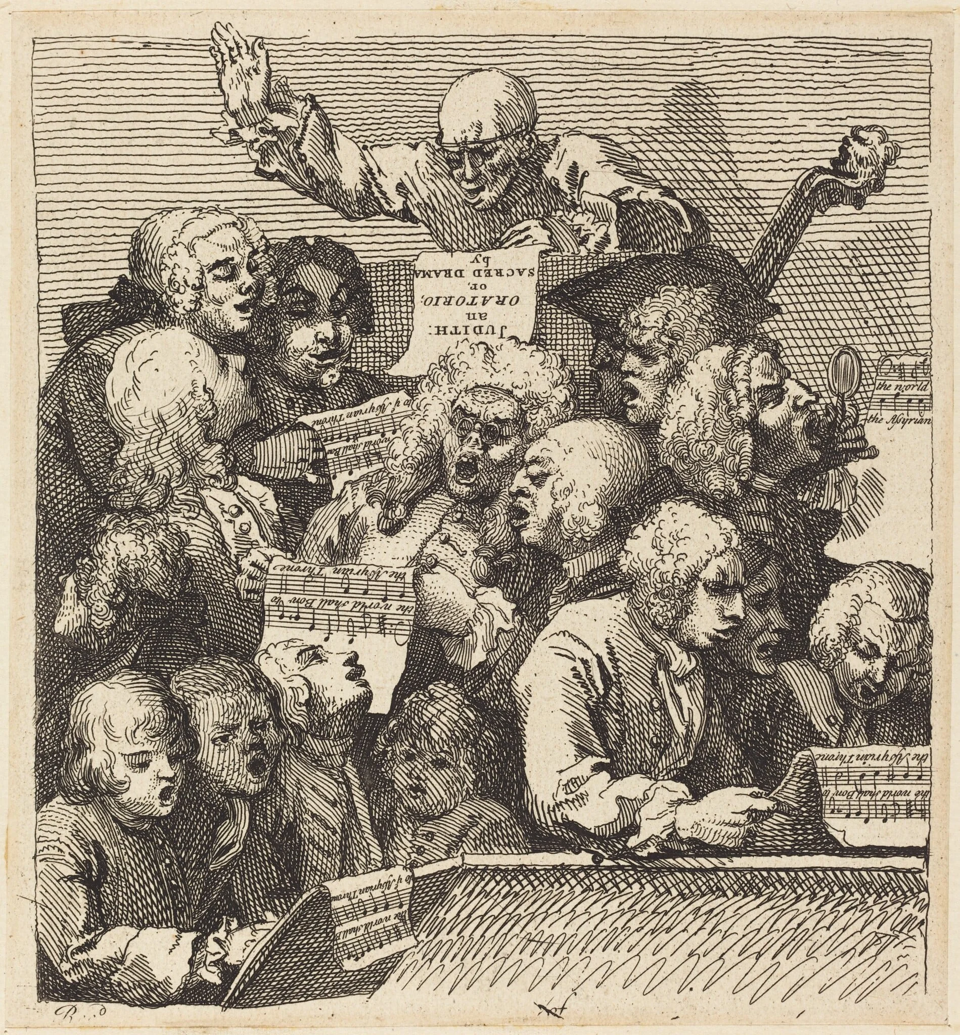 A Chorus of Singers, detail