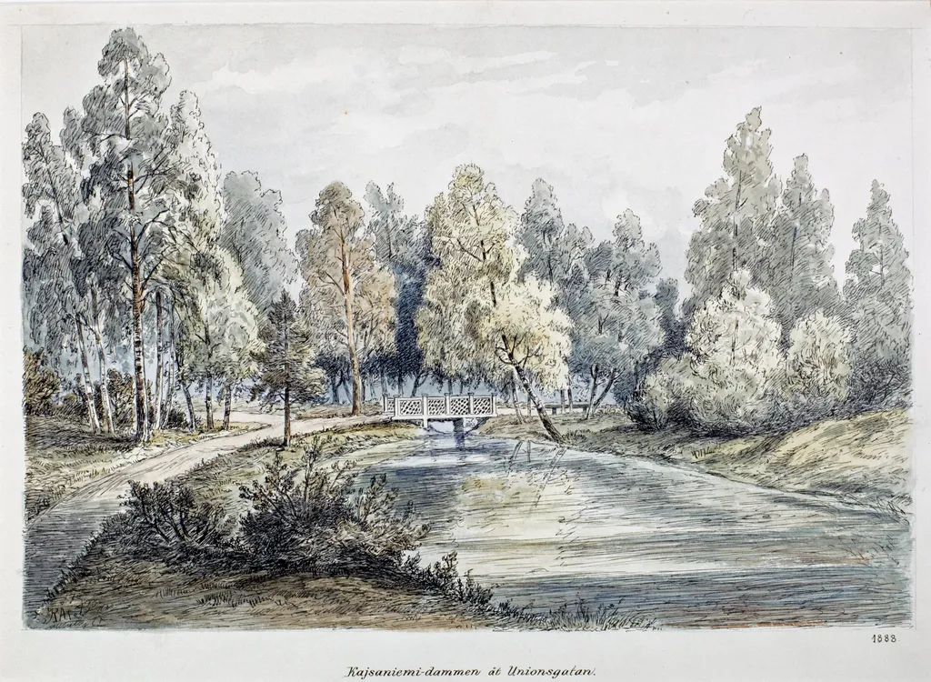 Kaisaniemi, by Rudolf Åkerblom, 1897