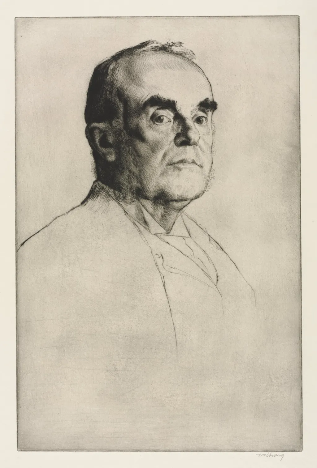 James E. Christie, by William Strang, 1911