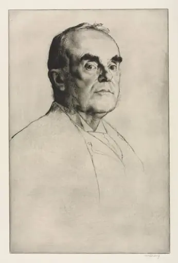 James E. Christie, by William Strang, 1911