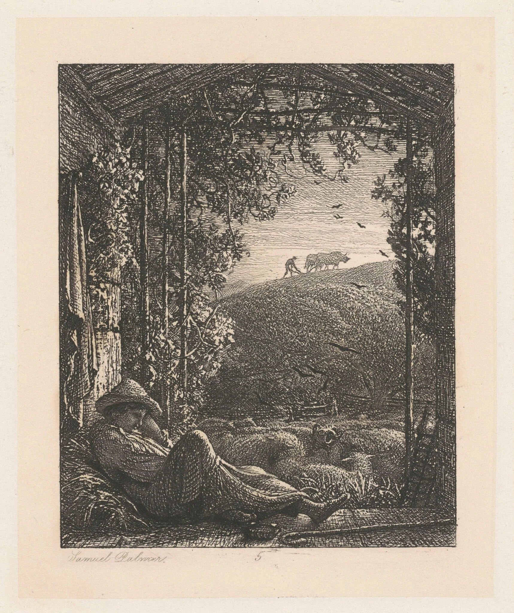 The Sleeping Shepherd, detail