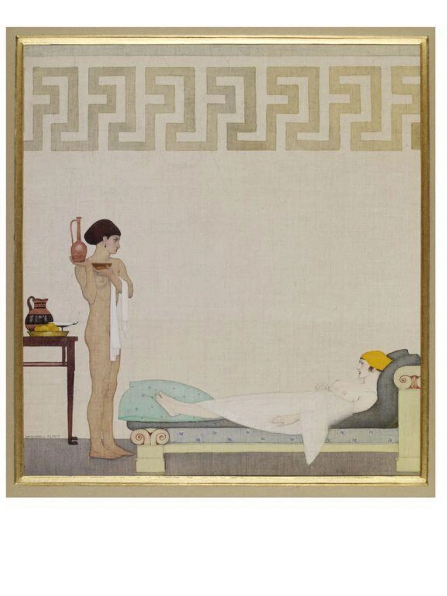 Phryne and the Slave, detail