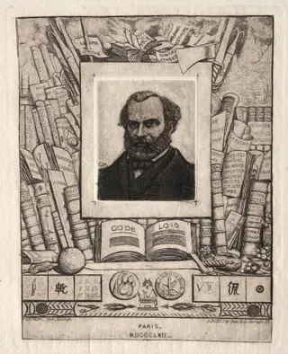 Armand Gueraud of Nantes, Printer and Man of Letters, by Charles Meryon, 1862