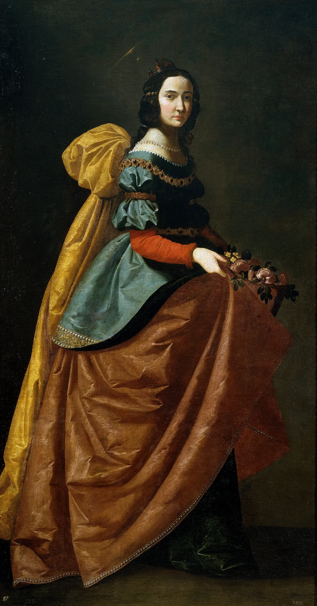 Saint Elizabeth of Portugal, by Francisco de Zurbarán, oil, 1635