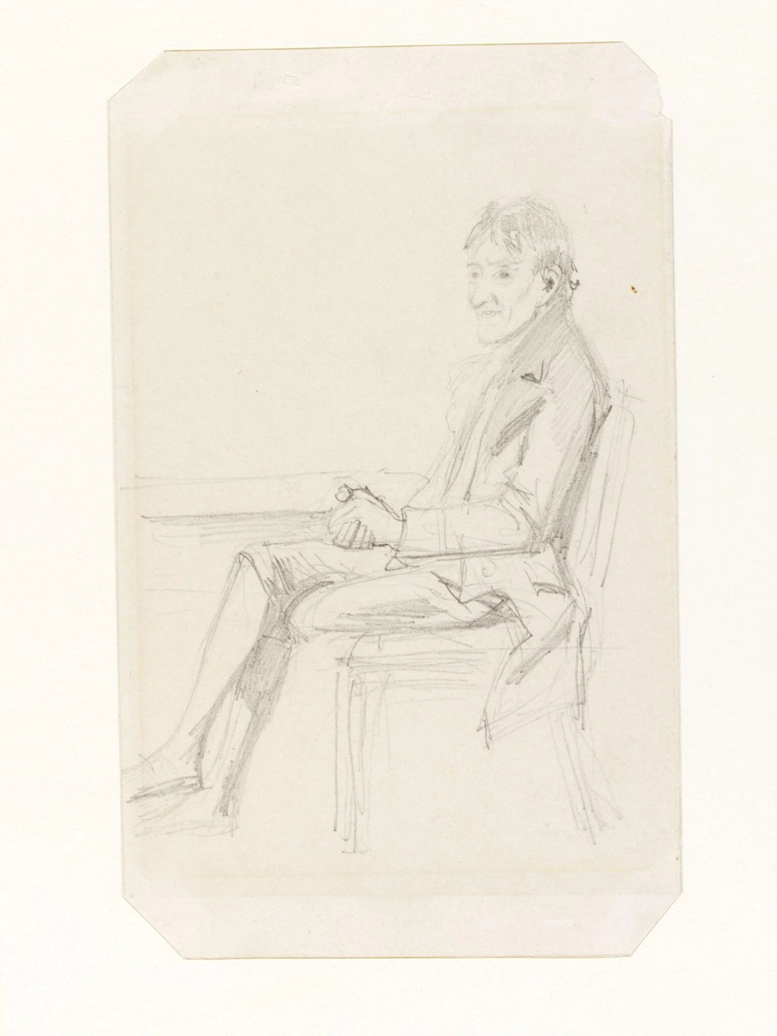 Portrait of John Soane, detail