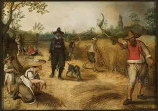 Harvest, by Sebastiaen Vrancx, oil, 1620
