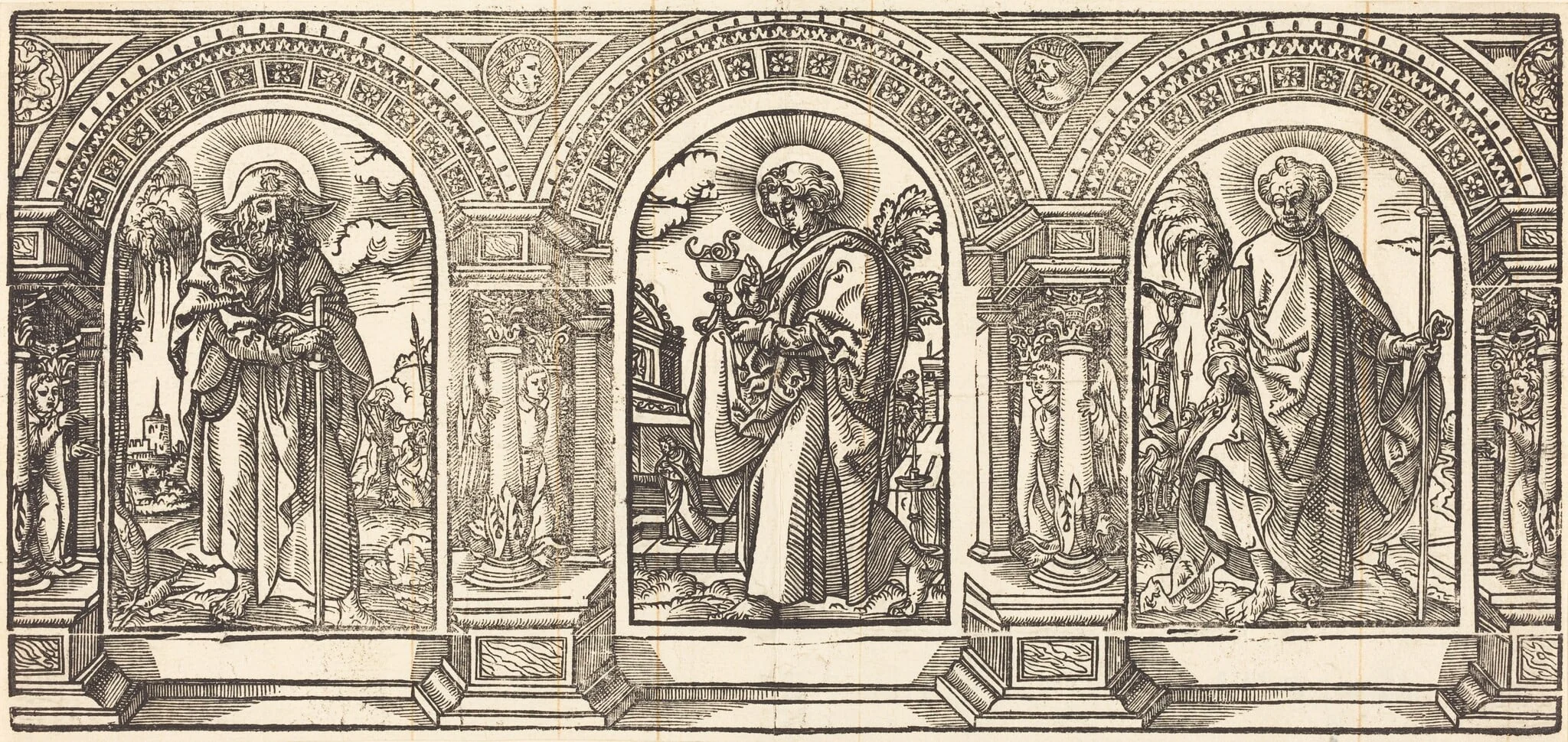 Christ and His Disciples III, detail