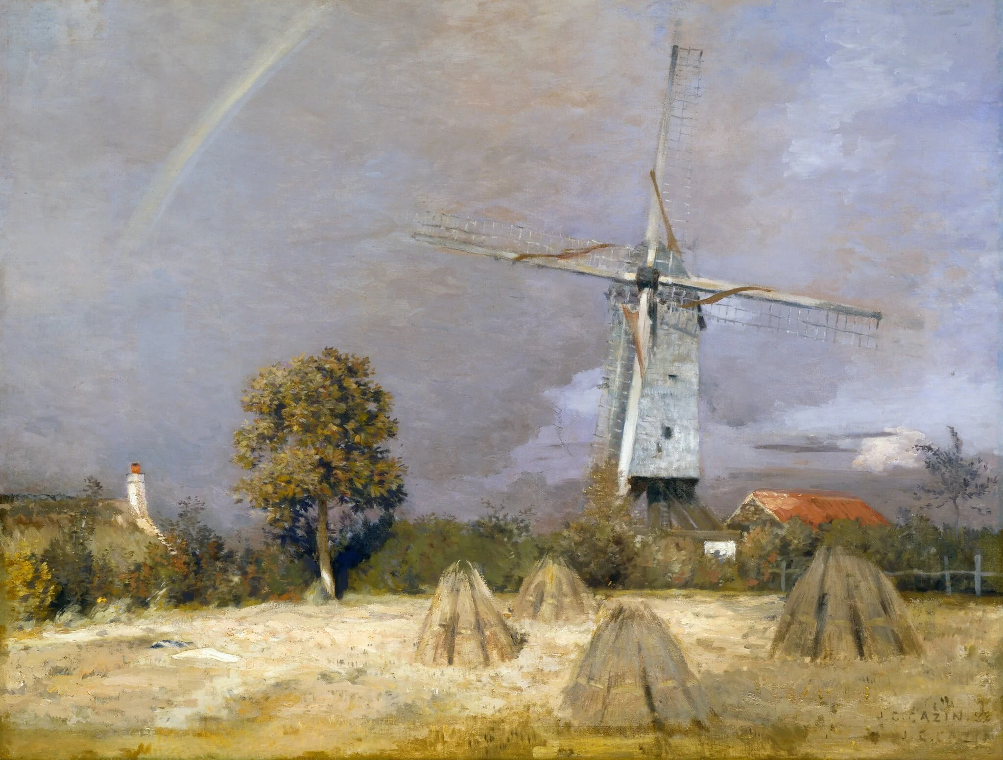 The Great Windmill and the Rainbow, detail