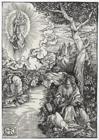 St. John on the Island of Patmos, by Hans Wechtlin, 1513