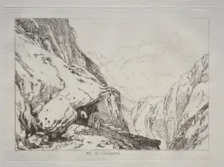 Liber Studiorum:  Mt. St. Gothard, by Joseph Mallord William Turner, 1823