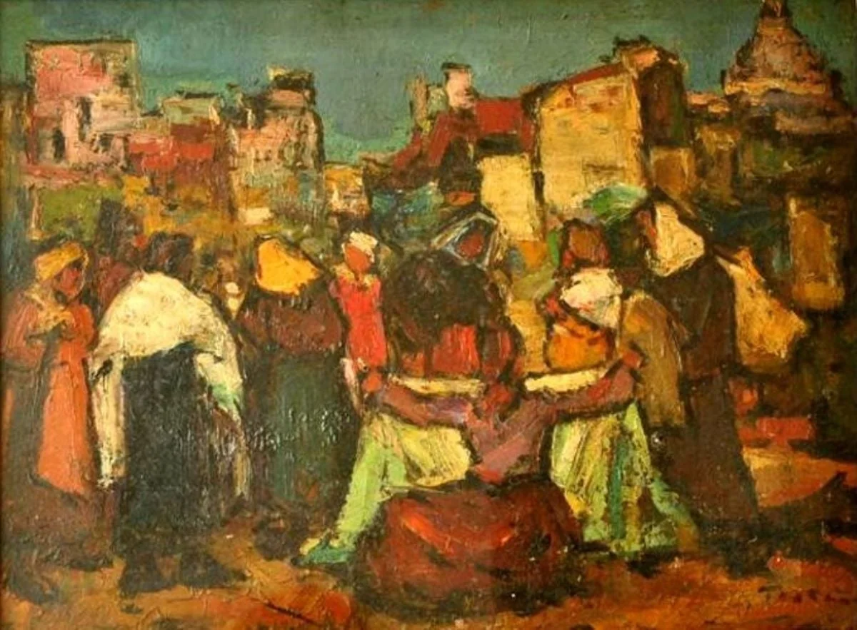 Piața, detail