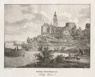 Nieder-oesterreich, Schloss Walseel, by Jakob Alt, 1839