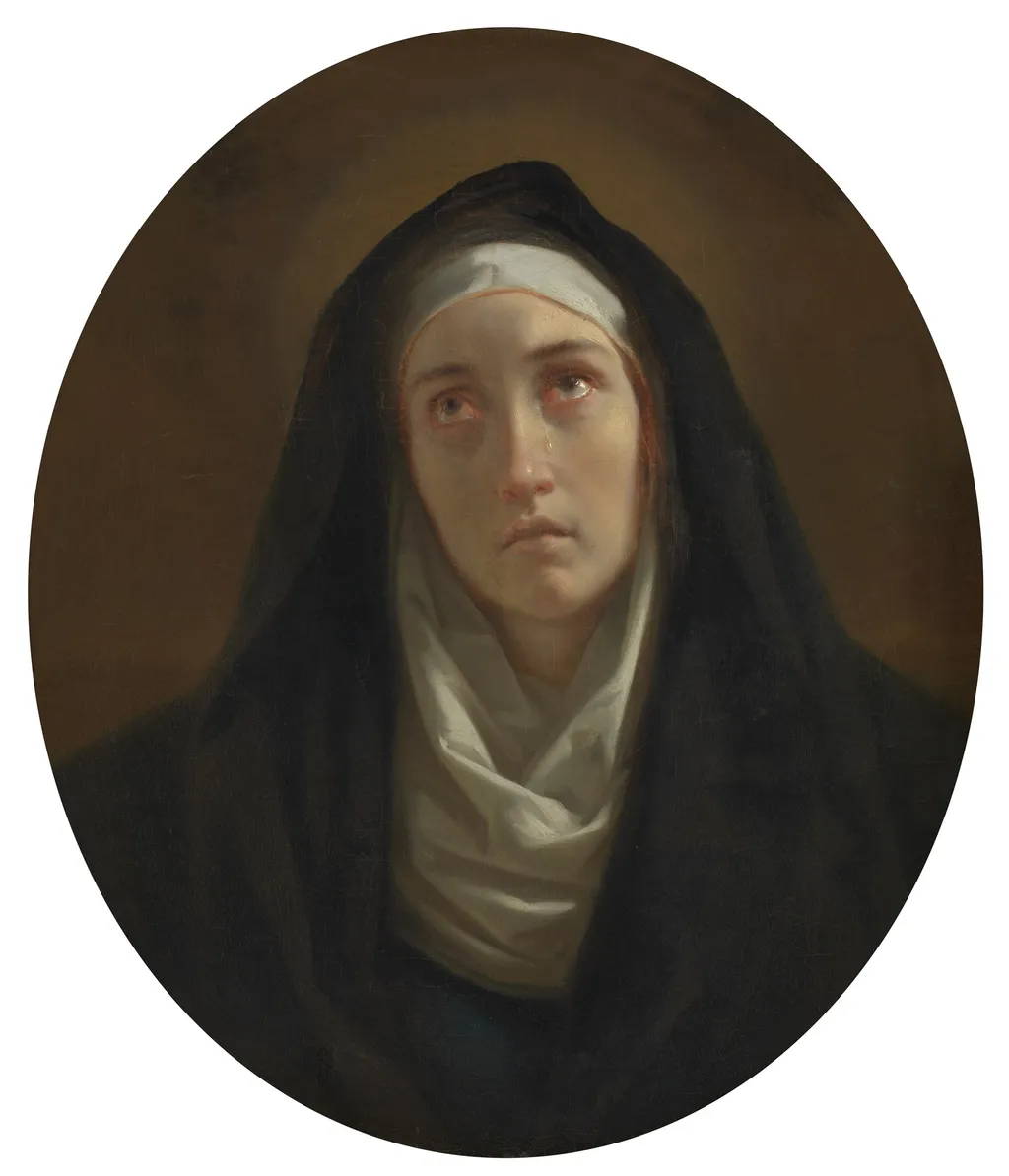 Mater Dolorosa, by Henri Decaisne, oil, 1834