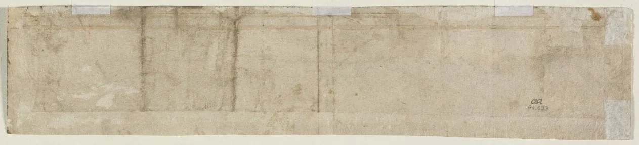 Partial Architectural Study (verso), detail