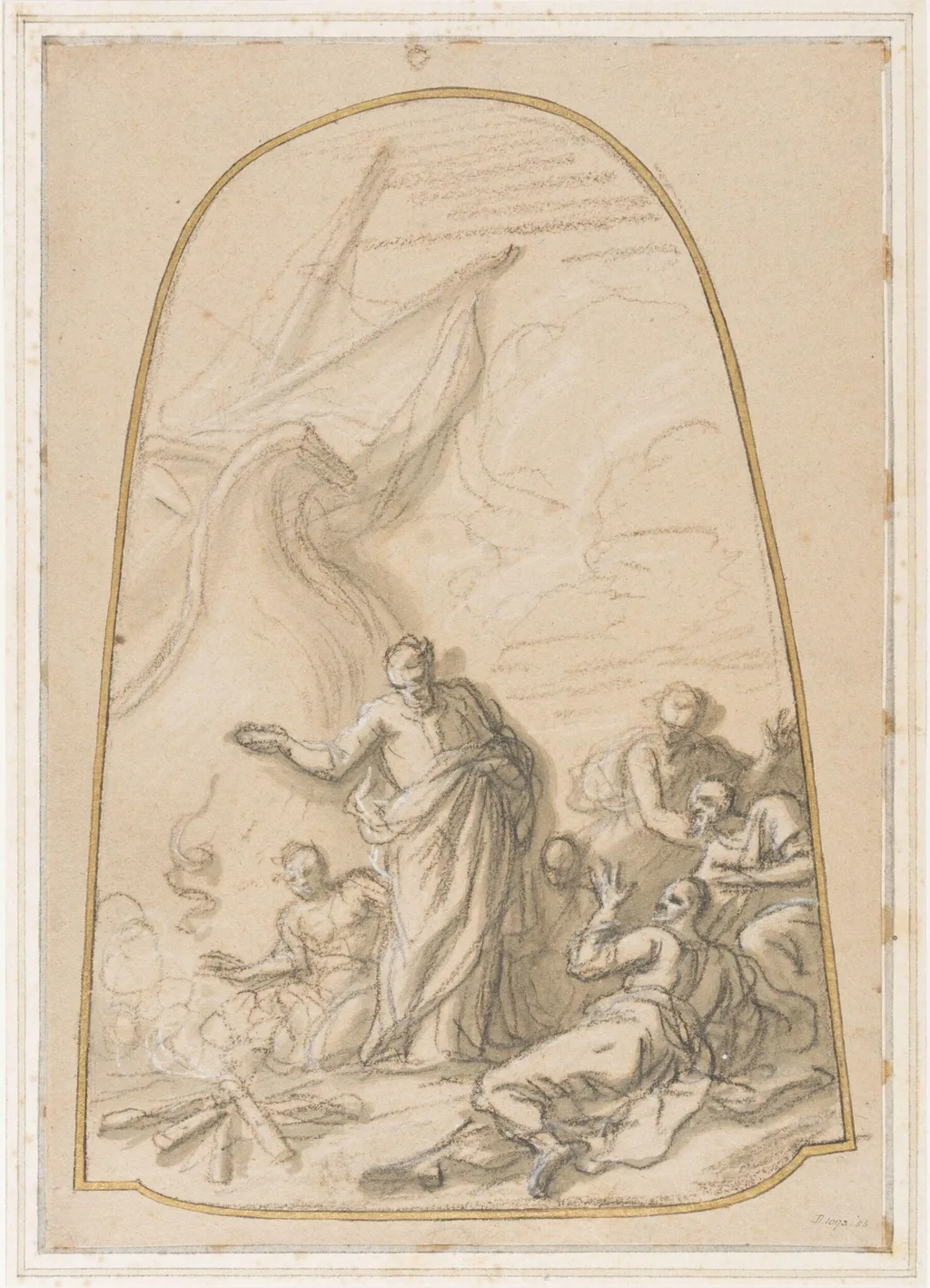 St Paul Shipwrecked on the Island of Malta, by James Thornhill, 1715