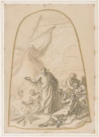 St Paul Shipwrecked on the Island of Malta, by James Thornhill, 1715