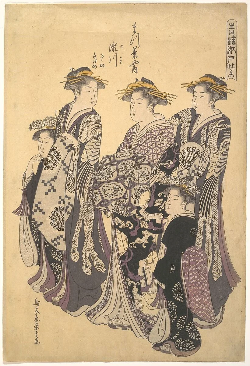 Seiryu Edo|Courtesan District of Edo, detail