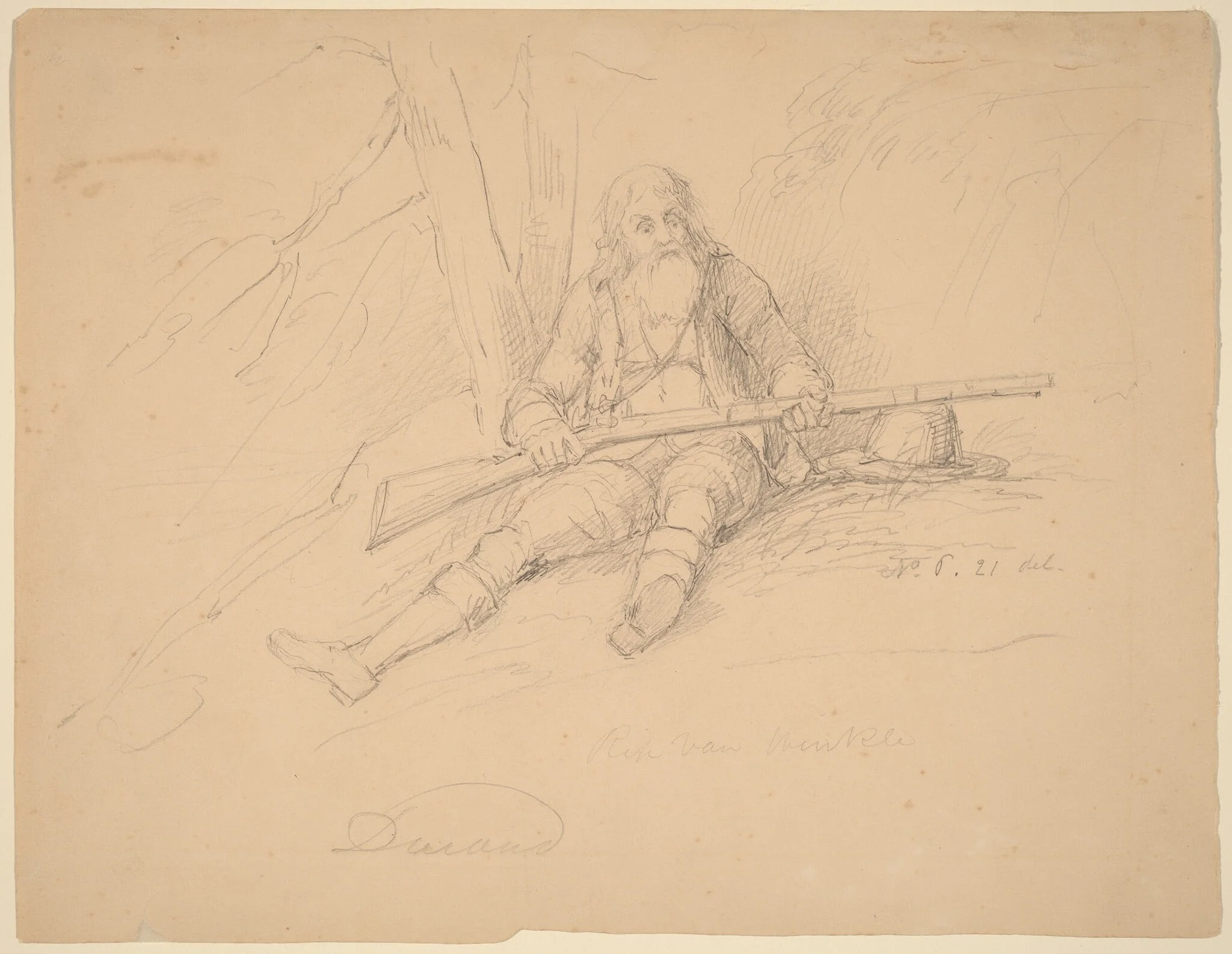Rip Van Winkle, detail