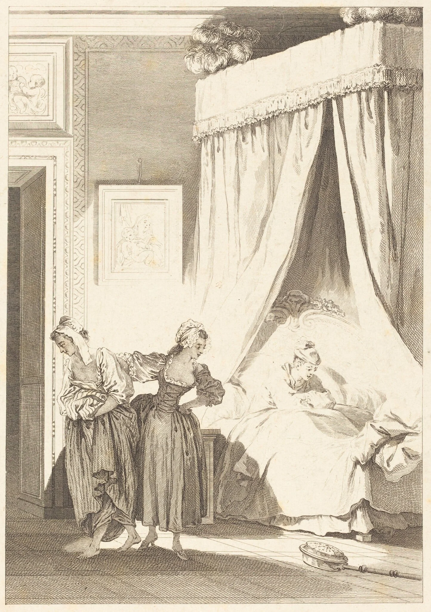 La gageure des trois commeres: La servante, detail