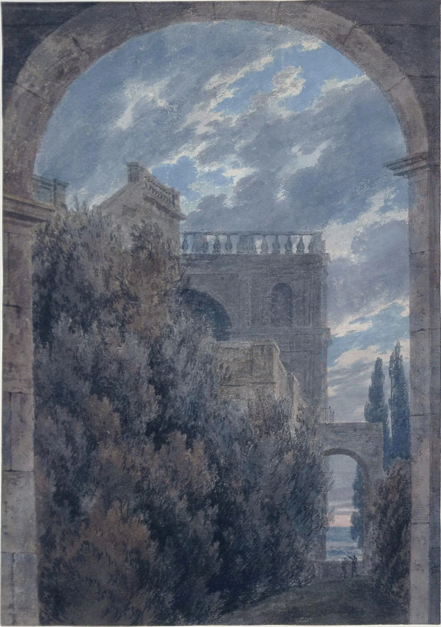 Villa Dracone at Frascati, detail