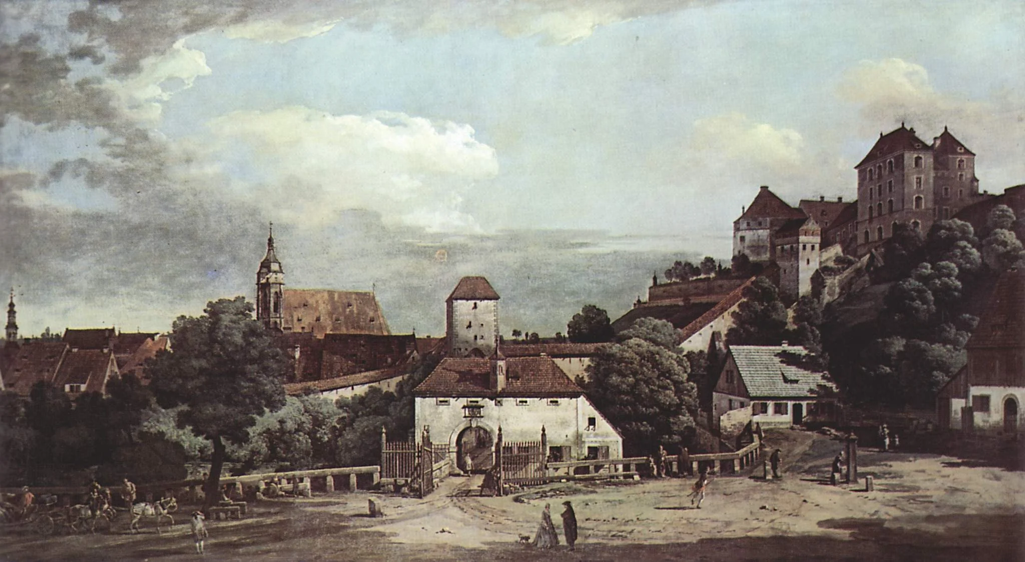Pirna from the South, detail