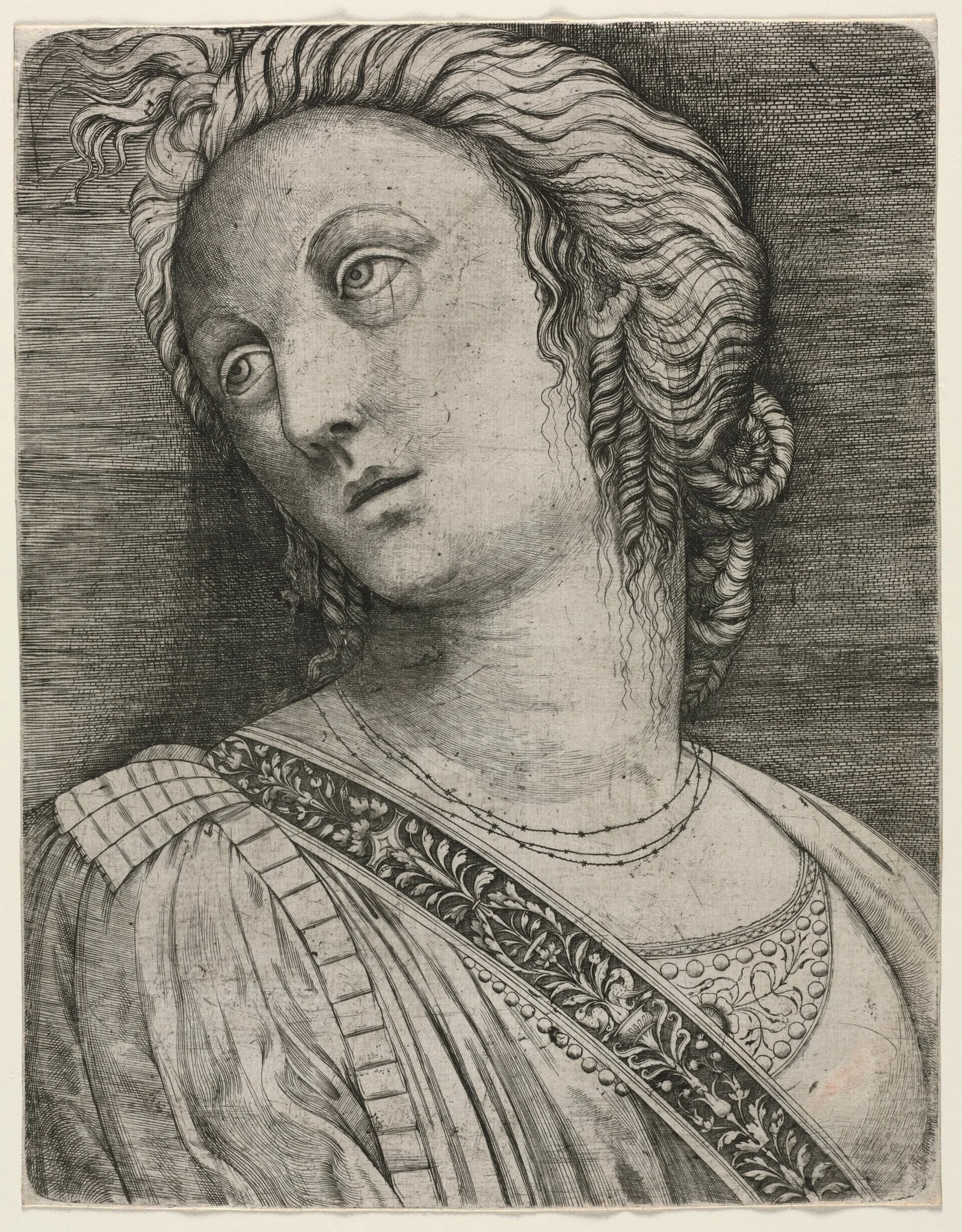 Bust of a Woman, detail